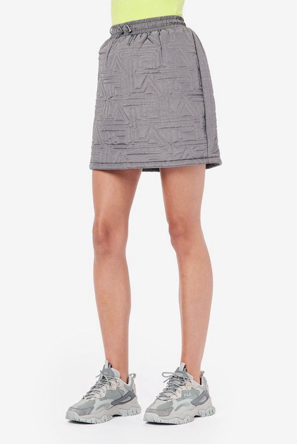 Fila Tamanna Quilted F Mini Women's Skirts - Grey,NZ 63-9624